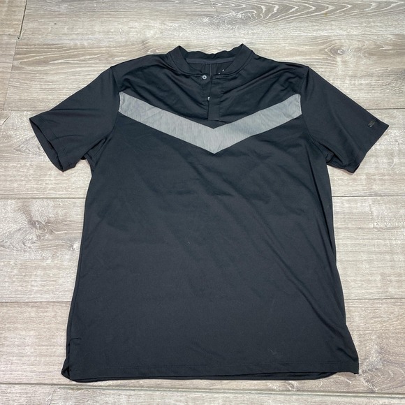 Nike Tiger Woods Dri-FIT Polo Shirt Mens Medium Golf Blade Collar BV0852-010 - Picture 1 of 10